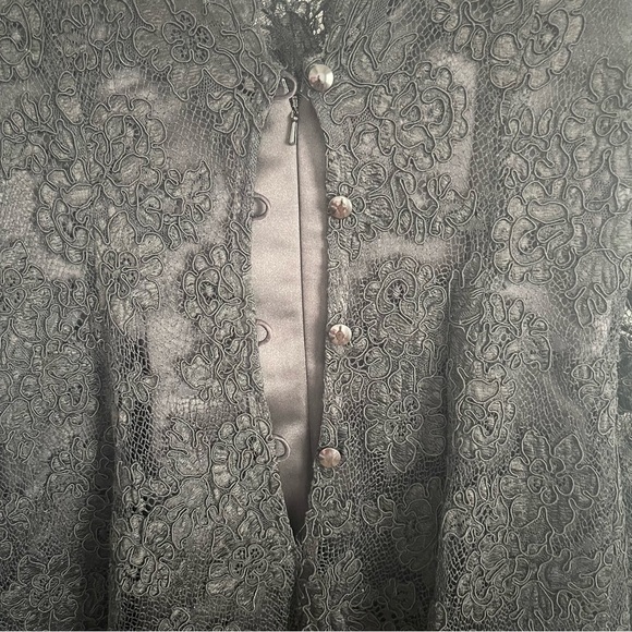 Rickie Freeman Teri Jon vintage double V  Lace Dress steampunk vampire
Goth - Picture 12 of 12